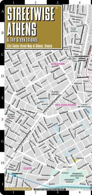Front cover_Streetwise Athens Map