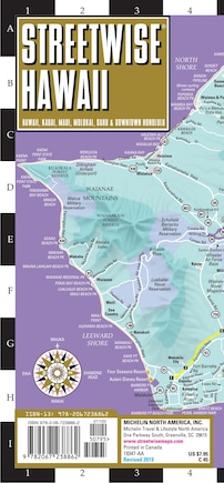 Streetwise Hawaii Map: Laminated Hawaii, Kauai, Maui, Molokai, Oahu & Downtown Honolulu