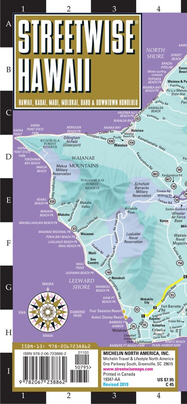 Front cover_Streetwise Hawaii Map