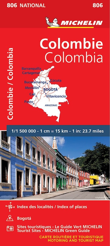 Front cover_Michelin Columbia Road and Tourist Map No. 806