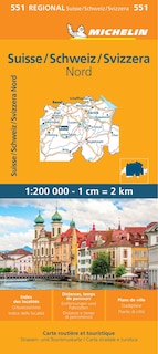Front cover_Michelin Switzerland: North Map 551