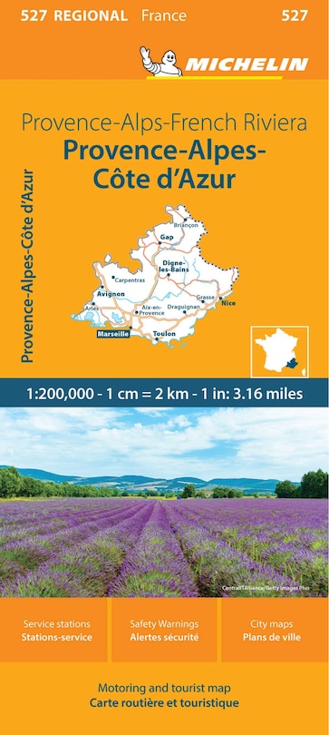 Front cover_France: Provence-Alps-French Riviera Map 527