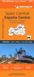 Front cover_Spain: Central, Extremadura, Castilla-La Mancha, Madrid Map 576