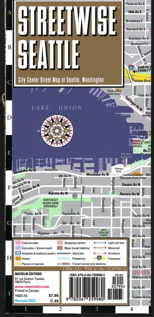 Front cover_Streetwise Seattle Map
