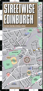 Front cover_Streetwise Edinburgh Map - Laminated City Center Street Map of Edinburgh, Scotland