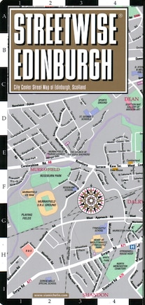 Streetwise Edinburgh Map - Laminated City Center Street Map of Edinburgh, Scotland