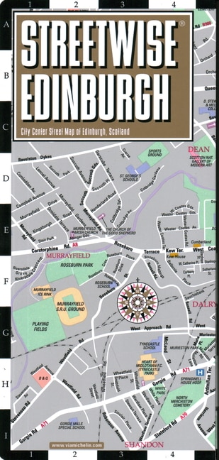 Front cover_Streetwise Edinburgh Map - Laminated City Center Street Map of Edinburgh, Scotland