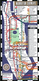 Front cover_Streetwise Manhattan Bus Subway Map - Laminated Subway & Bus Map of Manhattan, New York