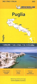 Michelin Map Italy: Puglia 363