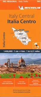 Front cover_Michelin Map Italy: Central Map 563