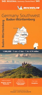 Front cover_Michelin Map Germany: Southwest Map 545