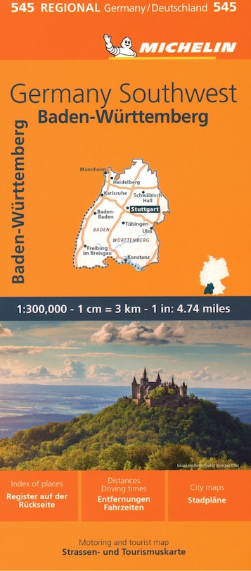 Front cover_Michelin Map Germany: Southwest Map 545