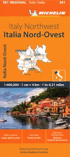 Front cover_Michelin Map Italy: Northwest Map 561