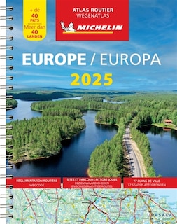 Couverture_Europe 2025 : atlas routier : + de 40 pays = Europa 2025 : Wegenatlas : meer dan 40 Landen