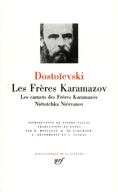 Front cover_Les frères Karamazov ; Les carnets des Frères Karamazov ; Niétotchka Niézvanov