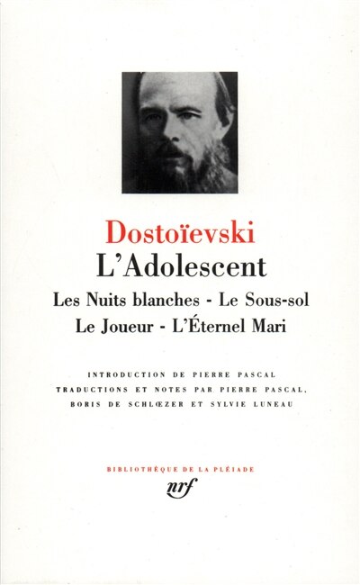 Couverture_L'adolescent ; Les nuits blanches ; Le sous-sol