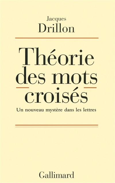 Front cover_Théorie des mots croisés