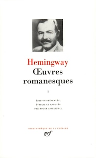 Couverture_Oeuvres romanesques, Vol. 1