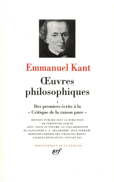 Front cover_Des premiers écrits à la Critique de la raison pure
