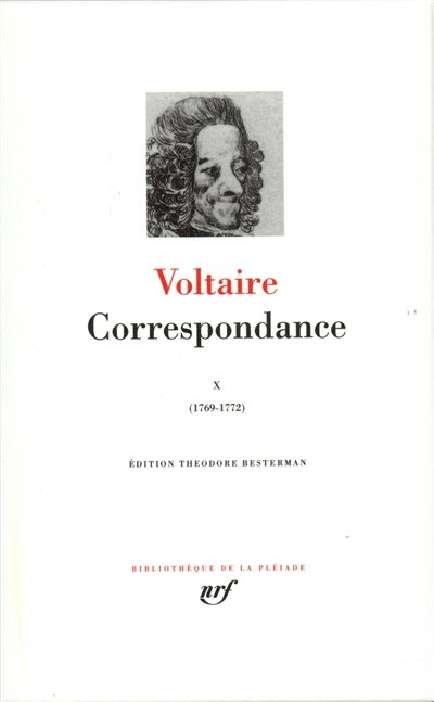 Couverture_Correspondance, Vol. 10. Octobre 1769-juin 1772