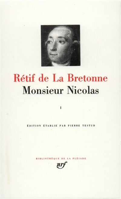 Front cover_Monsieur Nicolas, Vol. 1
