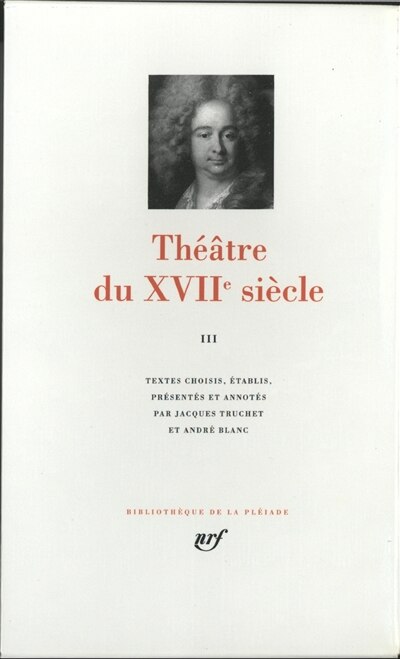 Front cover_Théâtre du XVIIe siècle, Vol. 3