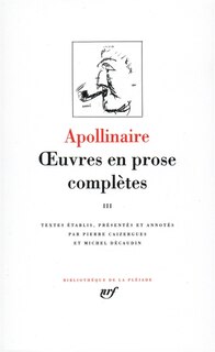 Front cover_Oeuvres en prose complètes, Vol. 3