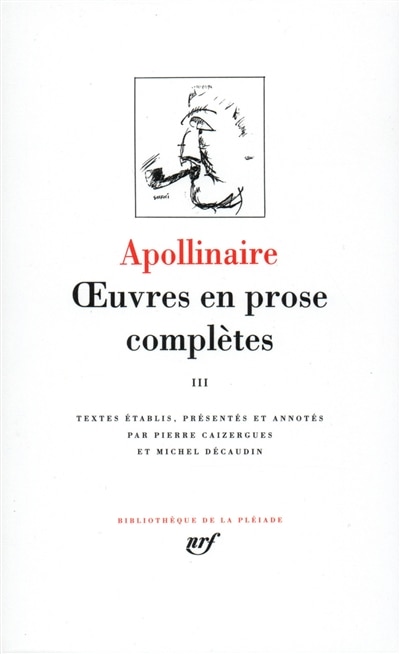 Front cover_Oeuvres en prose complètes, Vol. 3