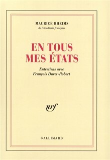 Couverture_En tous mes états : entretiens avec François Duret-Robert