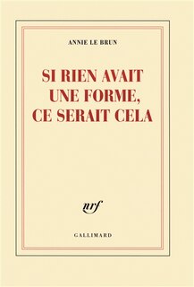 Couverture_Si rien avait une forme, ce serait cela