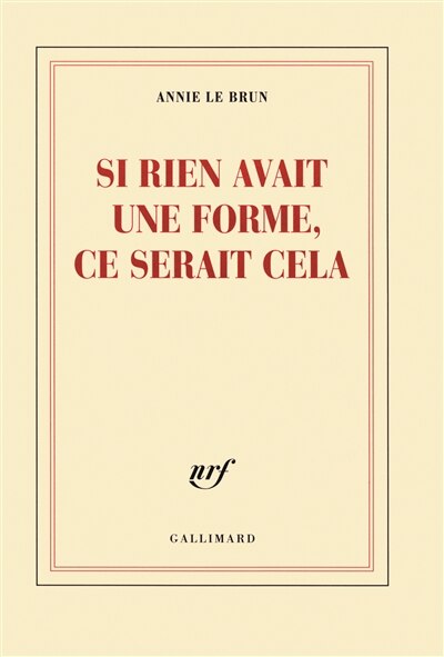 Couverture_Si rien avait une forme, ce serait cela