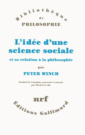 L' idée d'une science sociale et sa relation à la philosophie