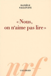 Front cover_Nous, on n'aime pas lire
