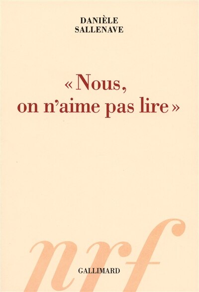 Front cover_Nous, on n'aime pas lire