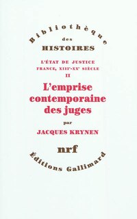 Front cover_L'emprise contemporaine des juges