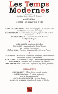 Couverture_Temps modernes (Les), n°654
