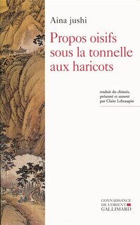 Couverture_Propos oisifs sous la tonnelle aux haricots