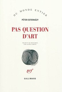 Front cover_Pas question d'art