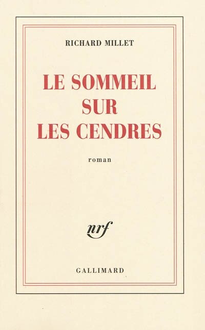 Front cover_Le sommeil sur les cendres