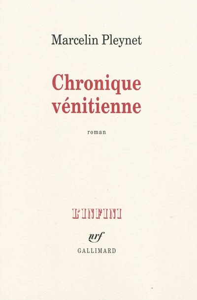 Front cover_Chronique vénitienne
