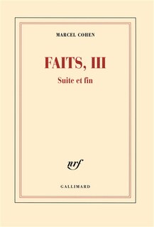 Front cover_Faits, Vol. 3. Suite et fin