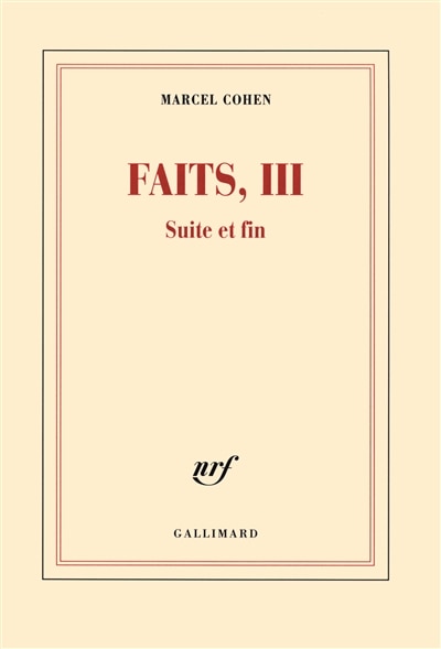 Front cover_Faits, Vol. 3. Suite et fin