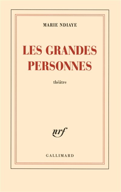 Front cover_Les grandes personnes : théâtre