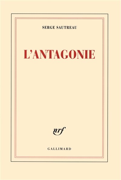 Couverture_L'antagonie : journal 2007-2008