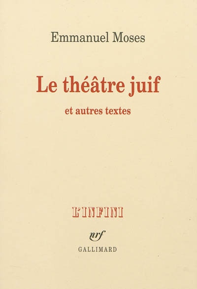 Front cover_Le théâtre juif