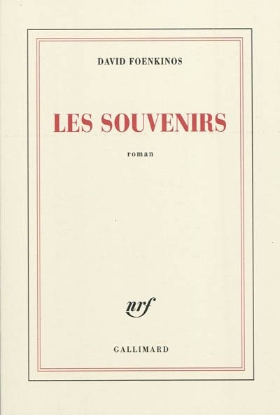 Front cover_Les souvenirs