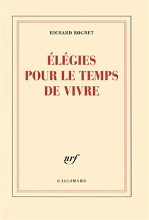 Front cover_El&eacute;gies pour le temps de vivre