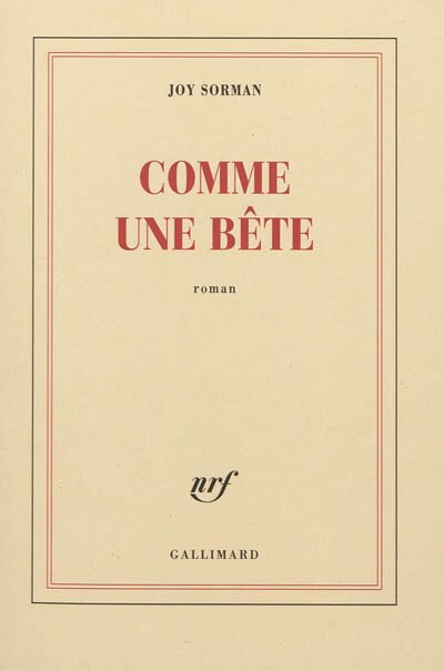 Couverture_Comme une bête