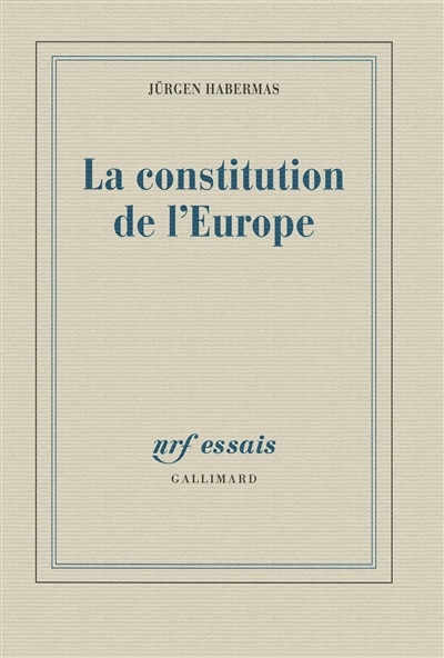 Couverture_La constitution de l'Europe