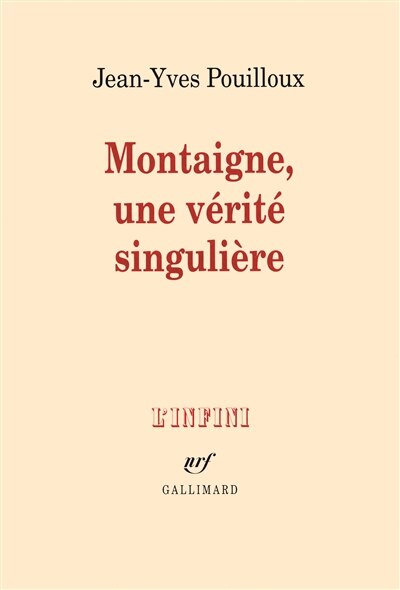 Front cover_Montaigne, une vérité singulière